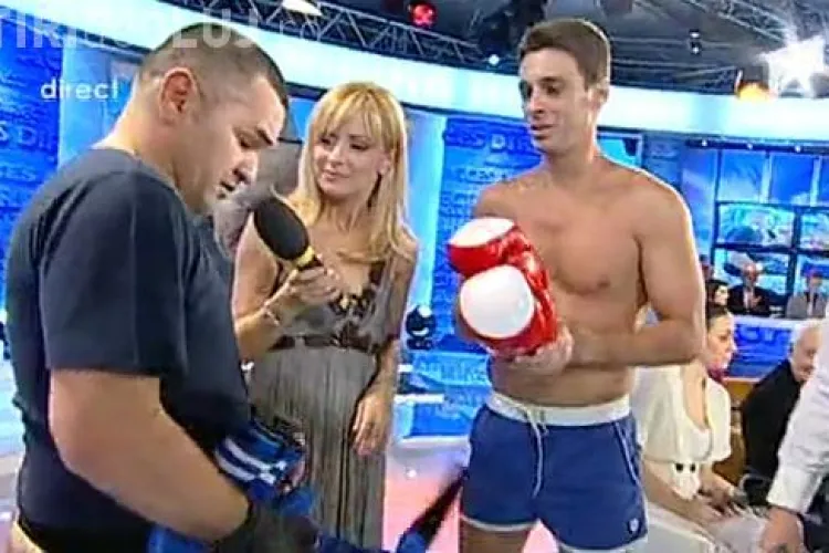Mircea Badea si Leonard Doroftei au boxat - VIDEO