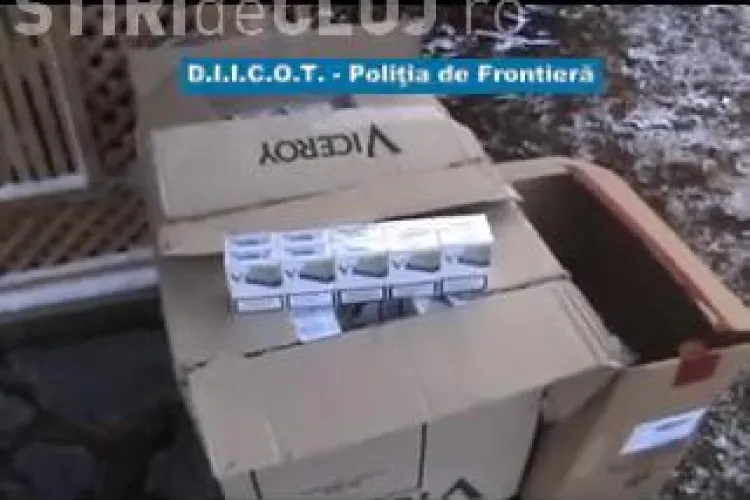 Procurorii DIICOT Cluj au anihilat o retea de contrabandisti cu tigari - VIDEO