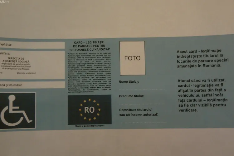 La Cluj, parcarea in locurile destinate persoanelor cu handicap se va face pe baza unui ecuson special