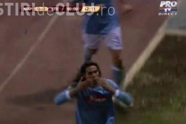 Gol Cavani! Napoli Steaua 1-0 / VIDEO
