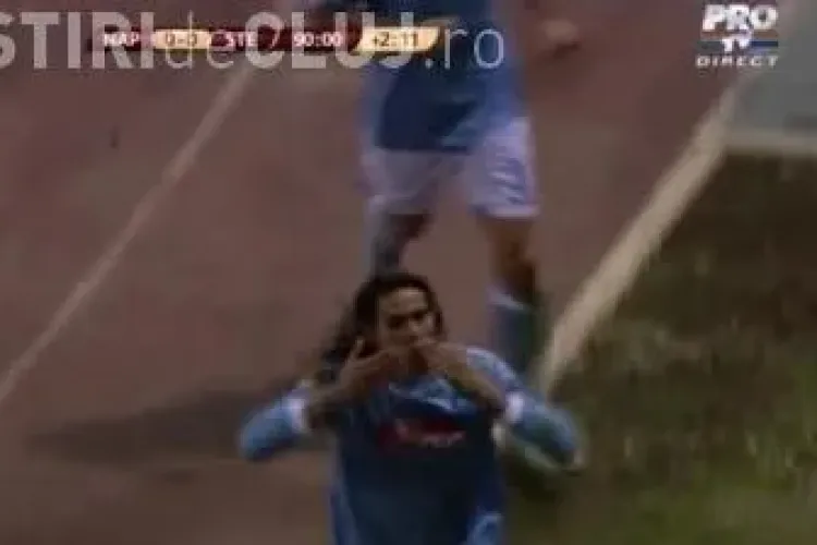 Gol Cavani! Napoli Steaua 1-0 / VIDEO