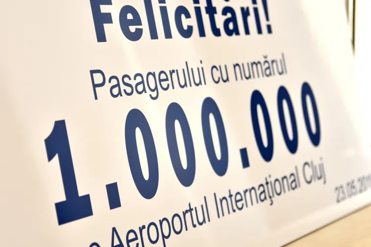 Aeroportul Internaţional ”Avram Iancu” Cluj a ajuns deja la un milion de pasageri în anul 2019