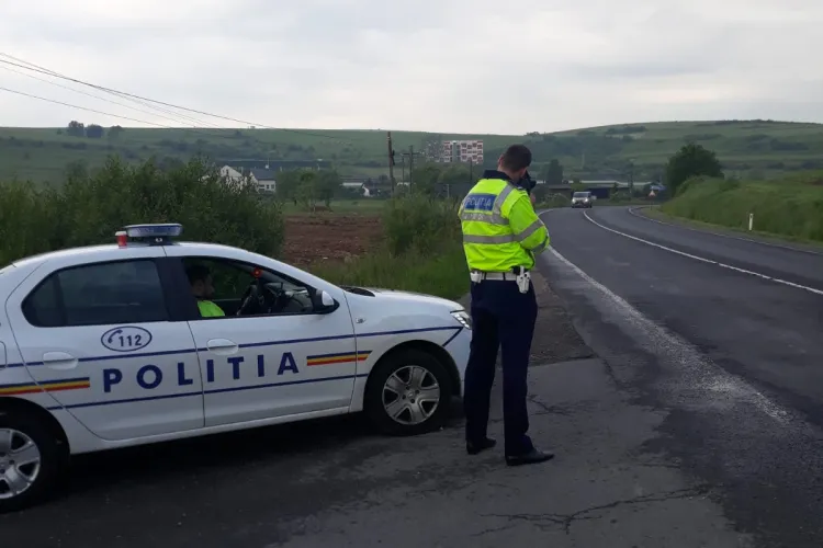 Razie la Baciu, la primele ore ale dimineții. Câte amenzi au aplicat polițiștii FOTO