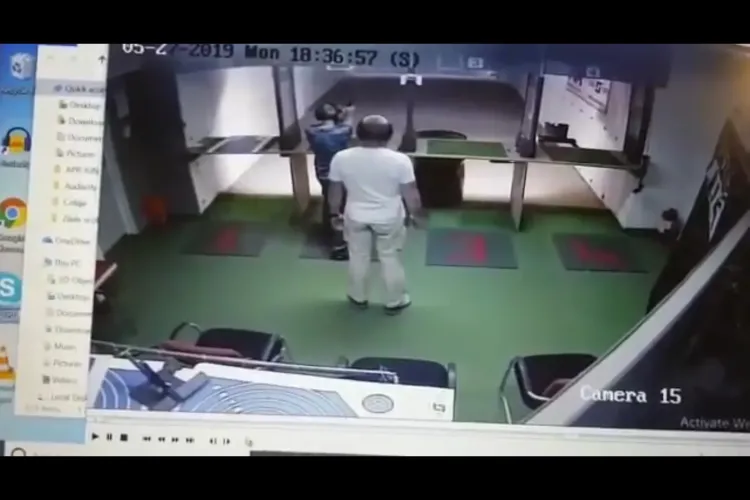 VIDEO ȘOC - MOMENTUL în care un clujean s-a împușcat în cap la poligonul din Florești