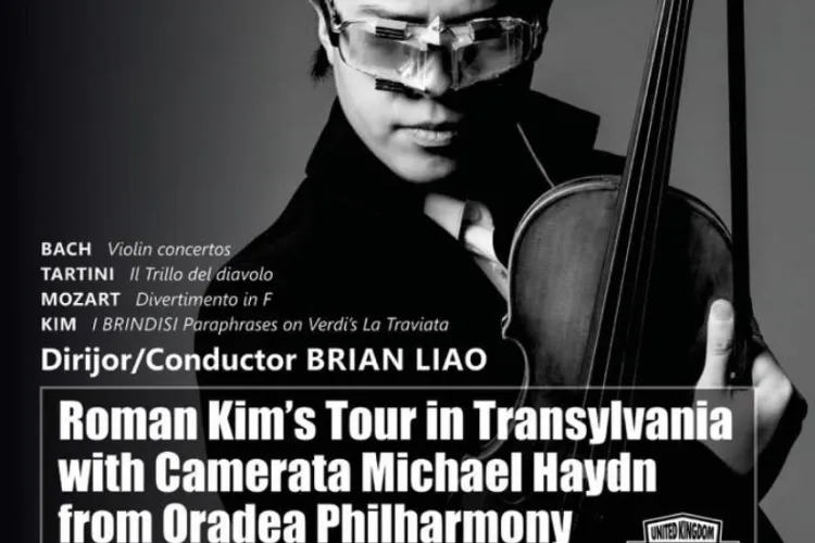 Roman Kim, cel mai bun tânăr violonist din lume, vine în concert la Cluj. Vezi de unde se pot achiziționa biletele