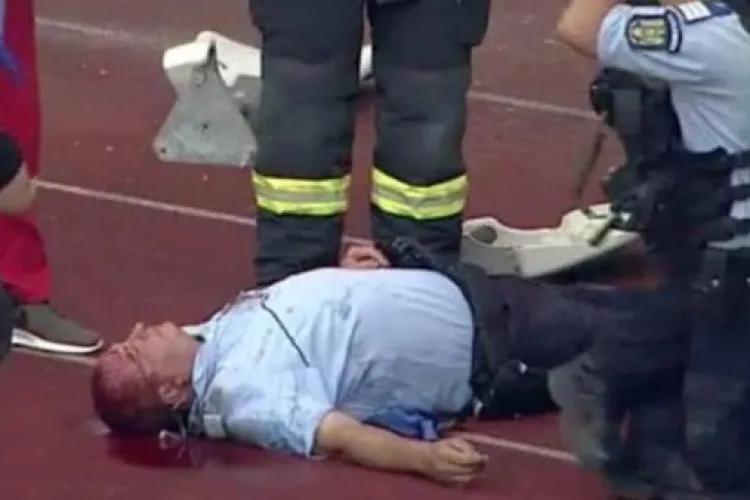 U Cluj, amendă URIAȘĂ pentru incidentele de la meciul cu Hermannstadt, unde un jandarm a fost rănit