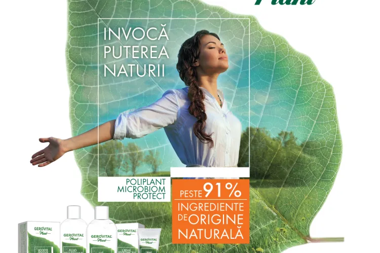Farmec relansează Gerovital Plant – noua gamă are ingrediente de origine naturală și oferă protecție naturală microbiană