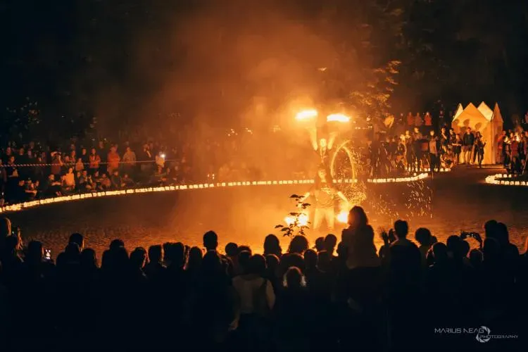 Festivalul Luminii are loc pe Malul Someșului din Cluj-Napoca - FOTO