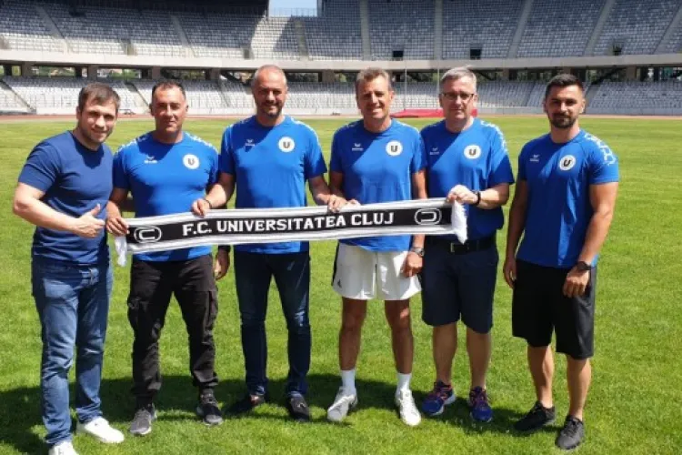 Dulca a prezentat staff-ul U Cluj pentru noul sezon. Preparatorul fizic a lucrat cu Bayern Munchen