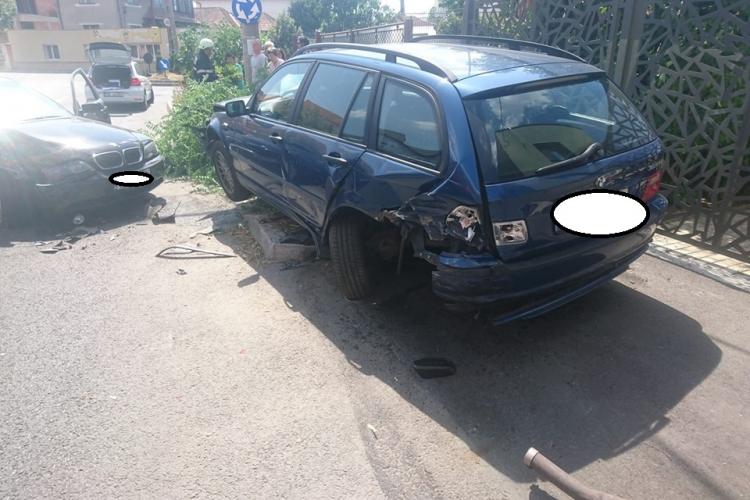 Accident în cartierul Gheorgheni. Șoferul vinovat, suspectat că a consumat substanțe interzise FOTO