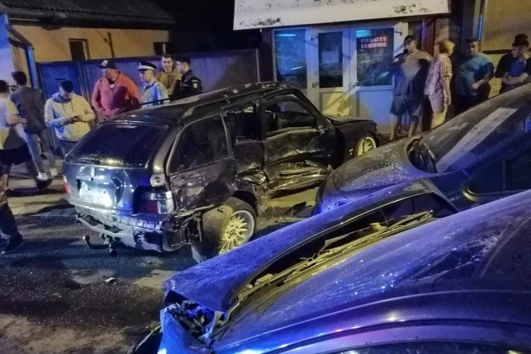 Accident GRAV în Dej. Patru mașini s-au făcut PRAF - FOTO