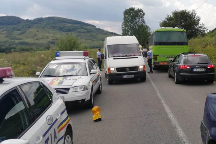 Pieton ucis pe loc de autobuz pe un drum din Cluj. Traversa neregulamentar FOTO