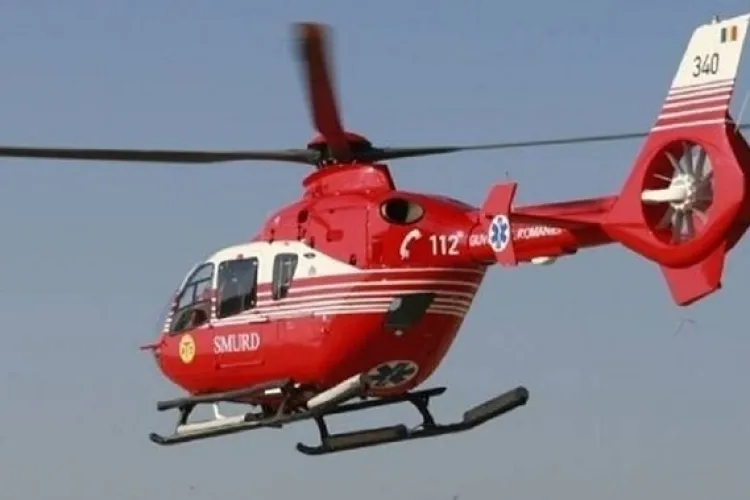 Heliport pe Parkingul Primăriei Cluj-Napoca, de pe Moților