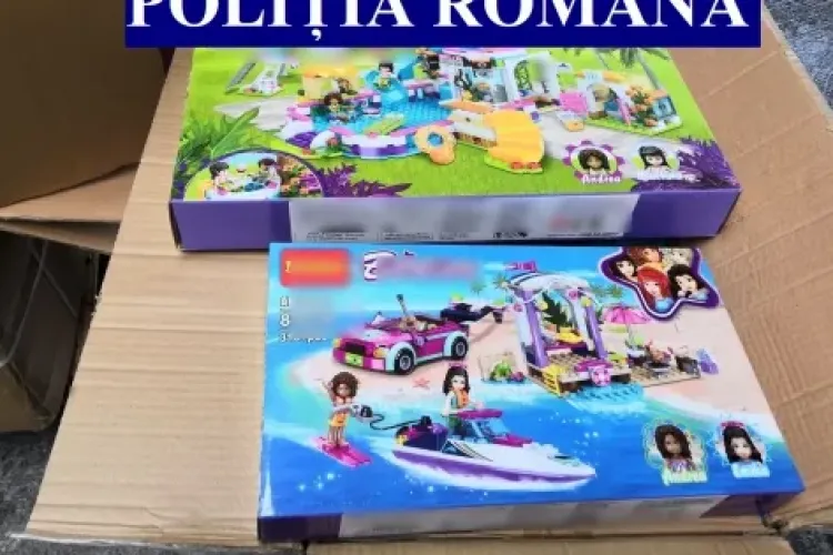 Jucării contrafăcute în valoare de aproape jumătate de milion de lei, confiscate de polițiști. Se îndreptau spre Cluj FOTO