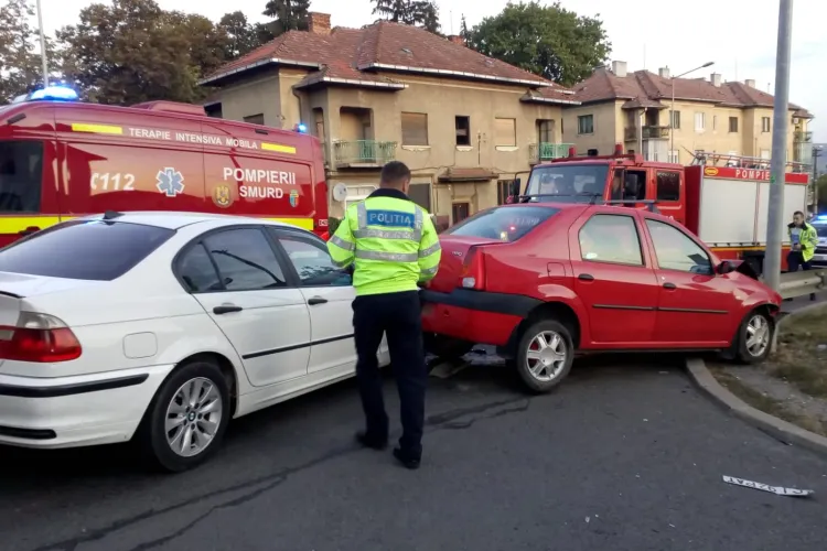 Accident pe Calea Turzii. S-au lovit în coloană - FOTO