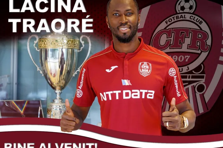 Lacina Traore s-a întors la CFR Cluj. Ce număr va purta