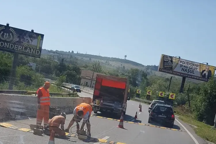 Apar limitatoare de viteză pe Calea Turzii. Adio liniuțe - FOTO