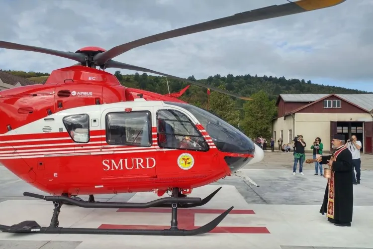 A fost adus elicopterul SMURD care va deservi și Clujul - FOTO