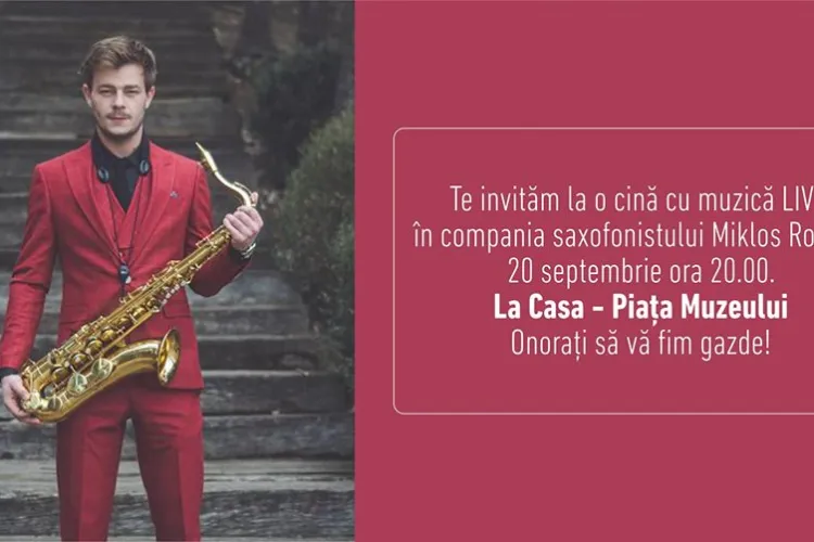 La Casa ( Piața Muzeului) te așteptă la o cină  cu muzică live pe 20 septembrie! (P)
