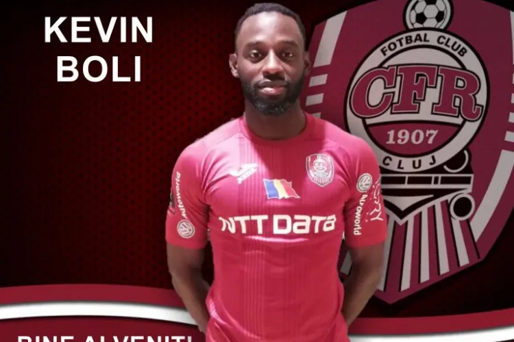 CFR Cluj anunță un nou transfer! Kevin Boli revine în Gruia