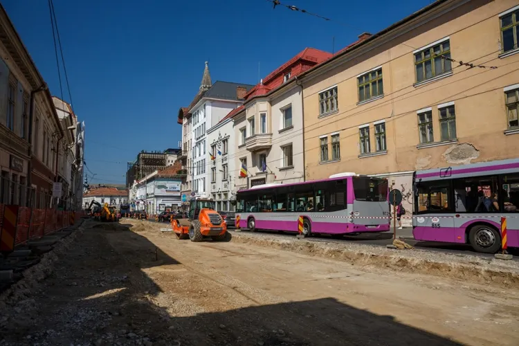 Care este stadiul lucrărilor la strada Regele Ferdinand. Când se termină lucrările FOTO