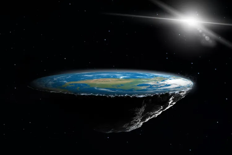 Au venit la Cluj adepţii teoriei Pământului Plat: Imaginile cu Pământul din spaţiu pe care ni le oferă NASA sunt trucate