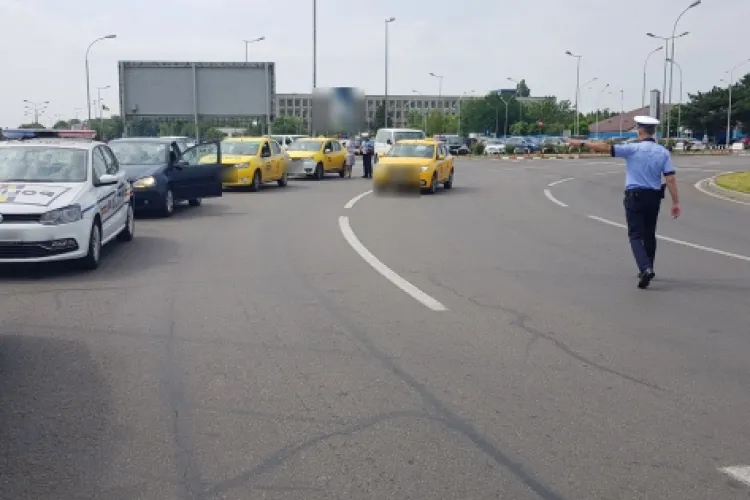 Razie de amploare la taximetriștii din aeroporturi. Câte amenzi s-au dat