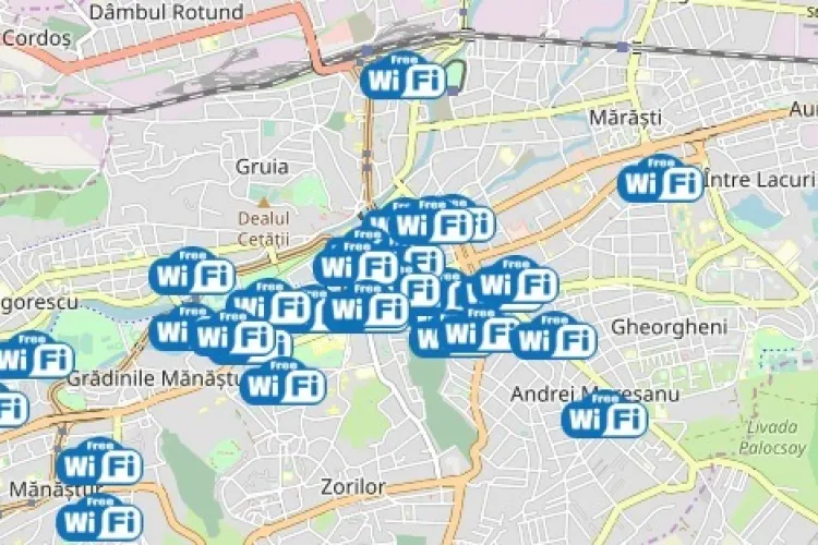 Primăria Cluj-Napoca anunță 18 noi locații de wifi gratuit în oraș