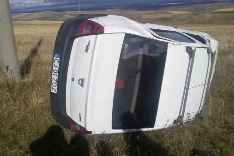 Accident rutier în Tureni - FOTO