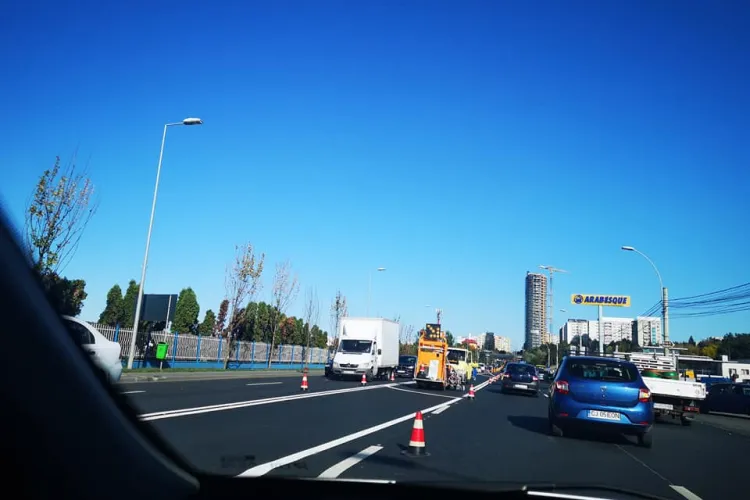 Se reface marcajul rutier către Brico, din Florești. Ce spune conducerea CNAIR Cluj - FOTO