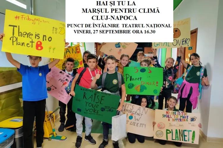 Marș pentru climă la Cluj - FOTO