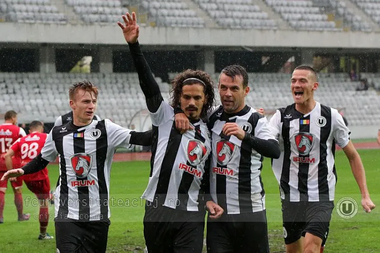 U Cluj a pierdut cu Dunărea Călărași, 3-2. Nu mai știm juca fotbal