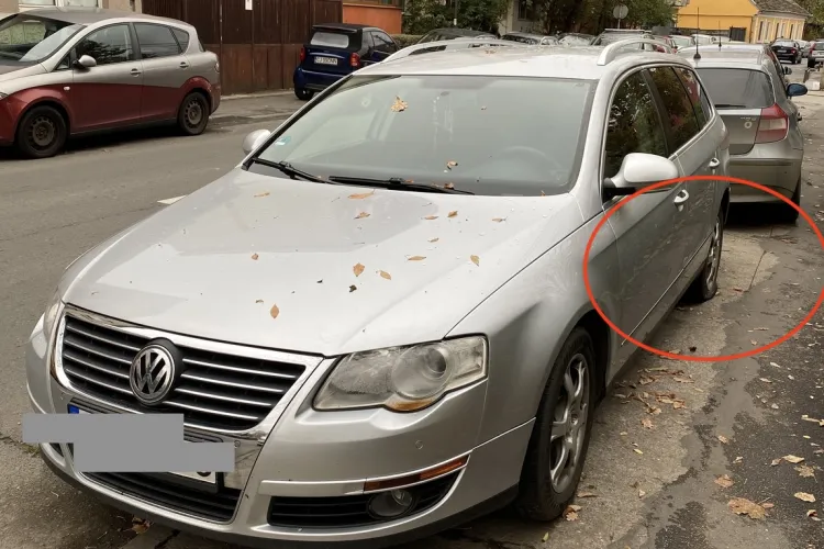 Vandalism în serie, pe o stradă din Cluj! Localnicii se trezesc săptămânal cu roțile mașinilor sparte FOTO