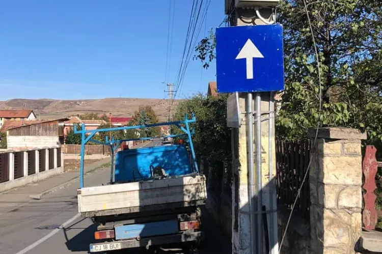 Strada Muncitorilor e cu sens unic în Florești - FOTO