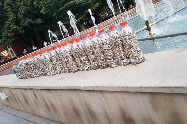 Cluj: Hai la strâns chiștoace. Campanie de curățare a orașului - FOTO