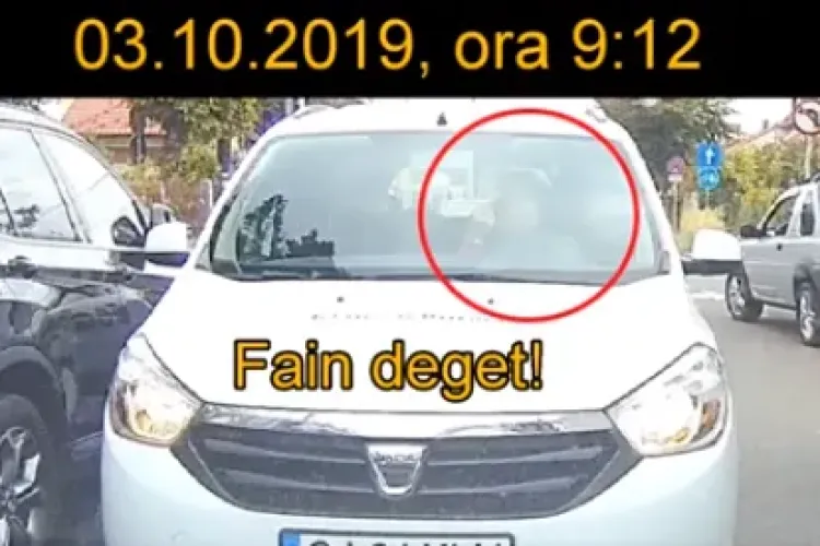 Șoferiță scoasă din minți pe Axente Sever, după ce a fost prinsă pe interzis - VIDEO