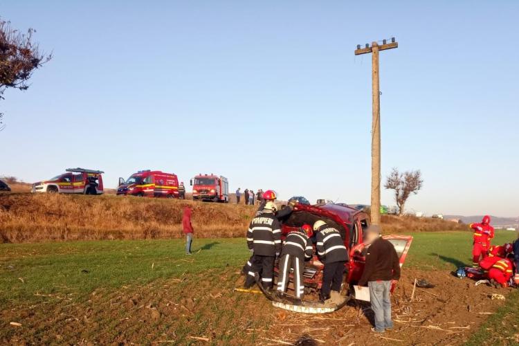 Accident între Vâlcele și Mărtinești. Șoferul ar fi adormit la volan - FOTO