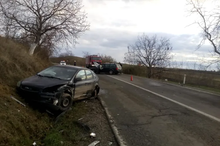 Accident la Mociu, joi, în jurul orei 14:40 - FOTO