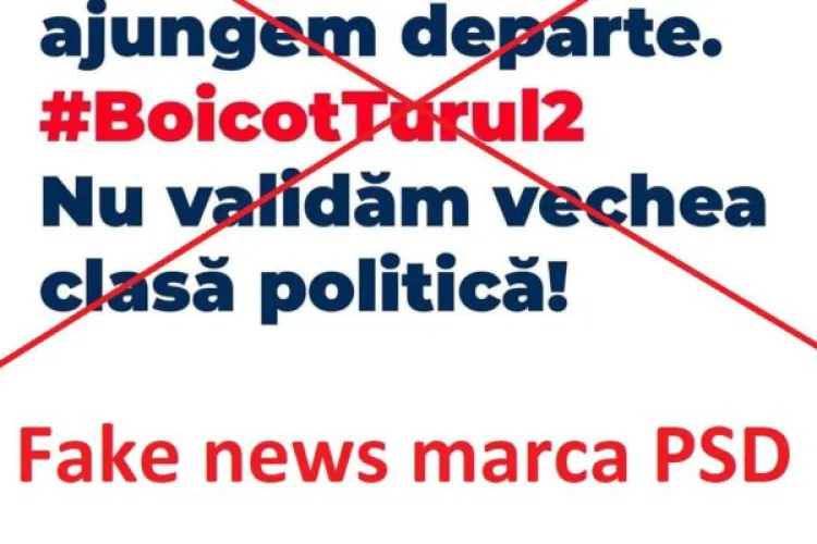 Alt val de Fake News pe Facebook. Beneficiar PSD! Aveți grijă ce citiți pentru că sunt intoxicări de campanie ”Anti Vot”   