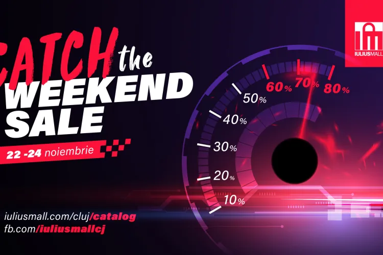 Prinde al doilea weekend de reduceri de până la 80%, la Iulius Mall Cluj!