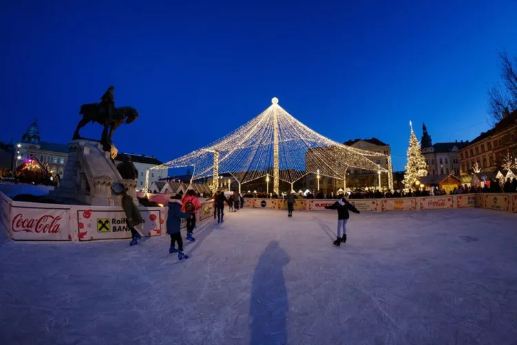 Acces gratuit la patinoarul din Piața Unirii Ziua Națională a României. Ce evenimente mai au loc
