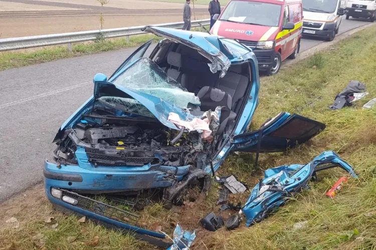 UPDATE Accident grav, cu multiple victime, pe un drum din Cluj! O femeie a decedat FOTO