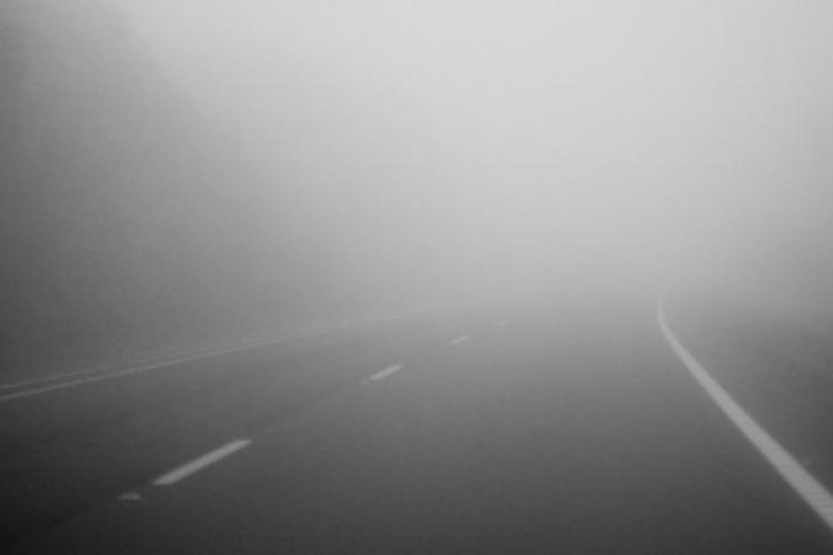 ATENȚIE, șoferi! Cod galben de ceață și depunere de gheață la Cluj
