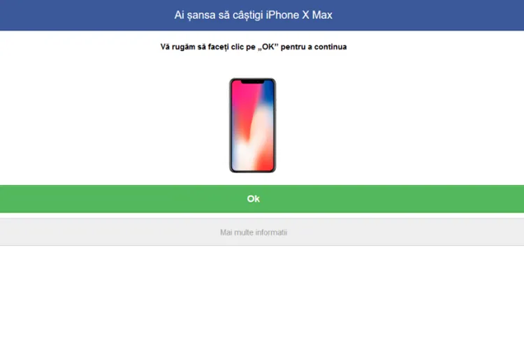 ATENȚIE pe ce dați click! O nouă înșelătorie care vă anunță că ați câștigat un iPhone a apărut pe rețelele sociale