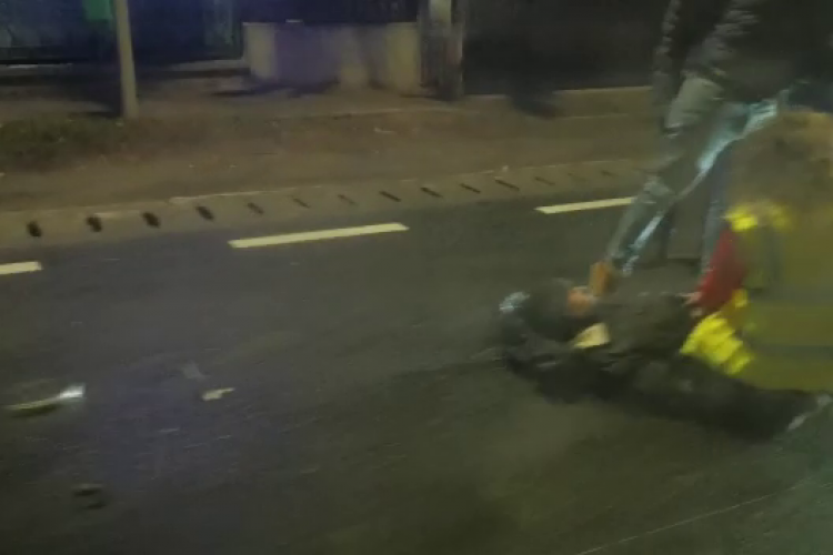 Colindător băut accidentat în Florești sâmbătă seara - VIDEO   