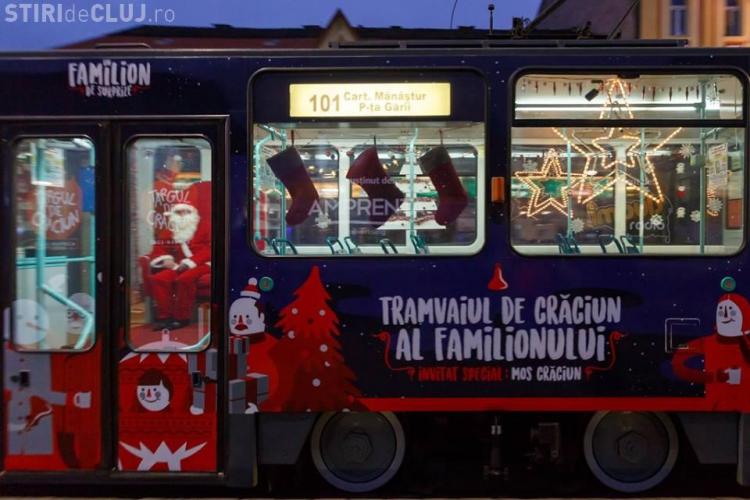 Tramvaiul lui Moș Crăciun revine la Cluj! Când îi pot da copiii scrisorile Moșului