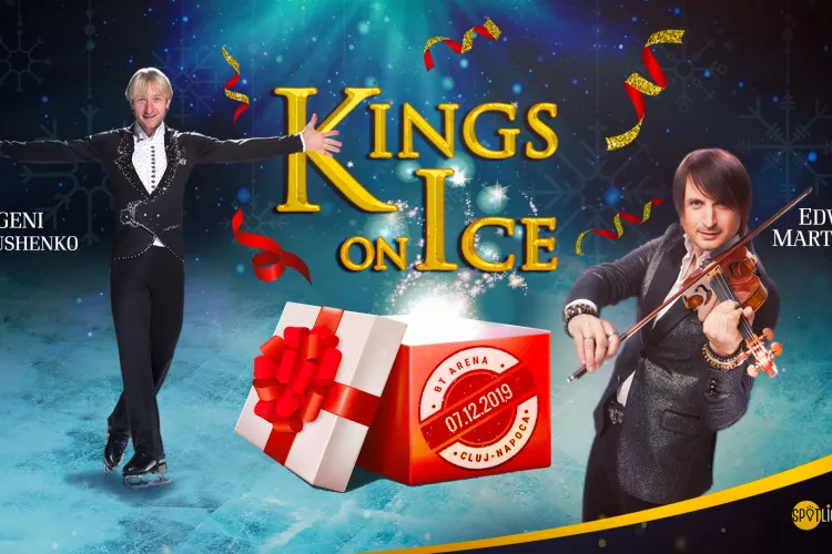 Kings on Ice aduce la Cluj o premieră mondială: Evgeni Plushenko va patina cu fiul său Alexander, 6 ani, pe acordurile lui Edvin Marton