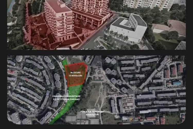 Boc, SOMAT să nu aprobe blocuri de 13 etaje în plămânul verde al Mănășturului - FOTO