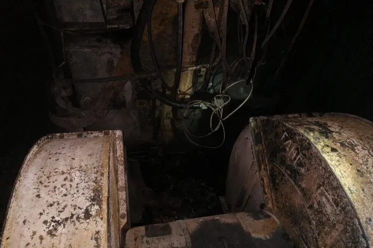 CLUJ: Incendiu la locomotiva unui tren PLIN cu azotat de amoniu FOTO 