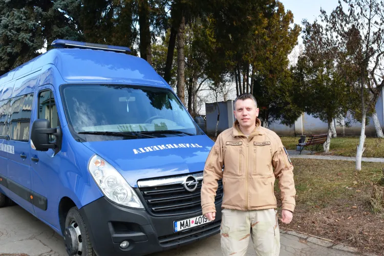 Un jandarm clujean a primit o importantă distincție militară din partea Armatei SUA FOTO